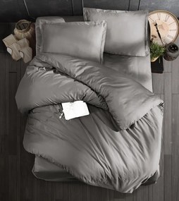 Ágyneműhuzat pamut szatén exclusive  Modern szürke  200x140cm+90x70cm TiaHome