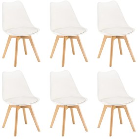 Silla étkezőszék 6 db fehér színben