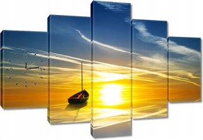 Faliórák 150x105 Magányos hajó Nyugat