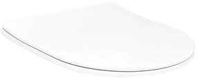Lassan csukódó WC ülőke DUROPLAST FLAT Fehér