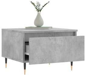 2 db betonszürke szerelt fa dohányzóasztal 50 x 46 x 35 cm