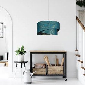 Csillár zsinóron REZO 1xE27/60W/230V türkiz