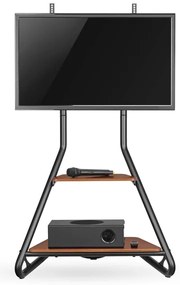 Nedis TVSM6200BK - Állvány TV-hez 37-75", fekete/barna