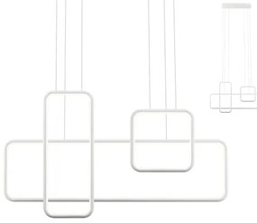 Redo 01-2099 - Dimmelhető LED kábeles csillár THAI LED/86W/230V fehér