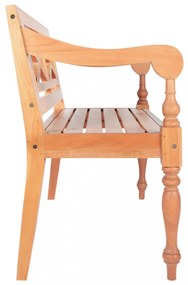 világosbarna tömör mahagóni Batavia pad 98 cm
