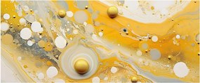Kép - Absztrakt háttér arany díszítéssel (120x50 cm)