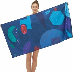 Mikroszálas strandtörölköző gyorsan száradó kompakt úszó edzés