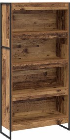 vidaXL Könyvespolc 2 pcs Öreg fa 80 x 30 x 155 cm Faanyag
