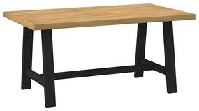 Étkezőasztal NOAIN A alakú lábak 160x90x75 cm tömör fa fenyőfa