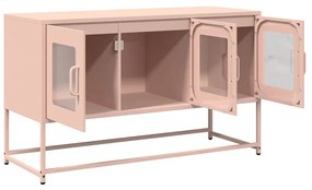 rózsaszín hidegen hengerelt acél TV-szekrény 100,5x39x60,5 cm