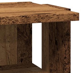 2 db antik fa színű szerelt fa cipőszekrény 28 x 27 x 102 cm