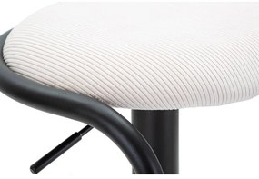 Fehér-fekete kárpitozott állítható magasságú bárszék (ülésmagasság 61 cm) Destiny – Mauro Ferretti