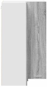 Függő szekrény Riga Szürke Sonoma és fehér 57 x 57 x 100 cm