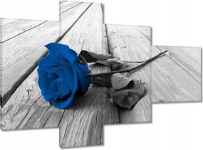 Vászonkép 100x70 Kék rózsa a hídon