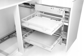 Konyhaszekrény kosár Magic Cargo Univerzális fehér csúsztatható 800mm