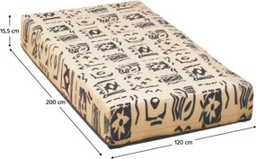 Rugós matrac, 120x200, FUTON ARONA