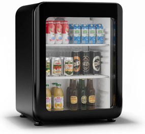 Klarstein Audrey Evo italhűtő, Rretro kivitel, üvegajtó, 68 L, EEK C