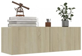 sonoma tölgy szerelt fa TV-szekrény 100 x 30 x 30 cm