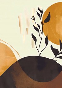 Poszter 42x59,4cm Arany Nap és Fekete Ág