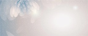 Kép - havas virágok (120x50 cm)