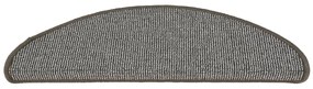15 db szürke lépcsőszőnyeg 65 x 21 x 4 cm