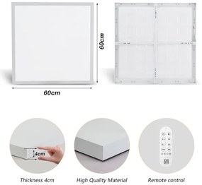 Immax NEO 07277L - LED Dimmelhető fürdőszobai lámpa FRAME 50W/230V IP44 Wi-Fi Tuya + távirányító
