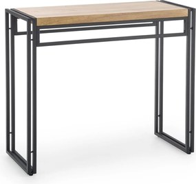 Konzol előszoba nappali hálószoba loft modern tölgy arany Bolivar KN1