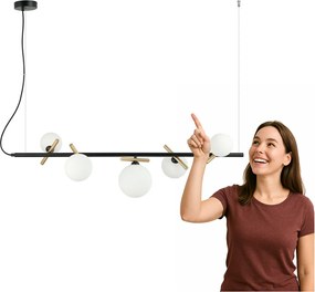 FĂŒggĆ lĂĄmpa Reverso PND-5622-5-BK-W Italux