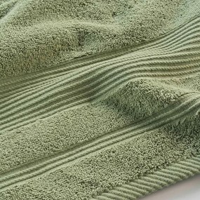 Khaki frottír pamut fürdőlepedő 90x150 cm Tendresse – douceur d'intérieur