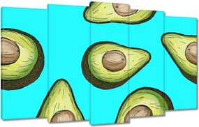 Vászonkép 100x60 Avokádó Gyümölcsök Natu magok