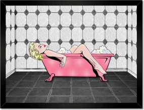 Poszterek keretben 40x30 Marylin Monroe a kádban