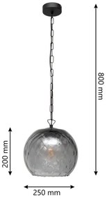 Csillár zsinóron MARILLA 1xE27/15W/230V