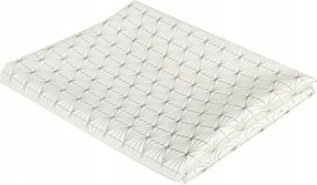 Abrosz 140x250 cm Geometric Dore fehér, Ezüst Geometriai Mintákkal