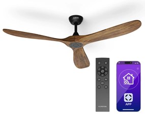 Bahama Breeze Smart Mennyezeti ventilĂĄtor, masszĂv fa rotorlapĂĄtok, tĂĄvirĂĄnyĂtĂł + vezĂ©rlĂ©s alkalmazĂĄs segĂtsĂ©gĂ©vel