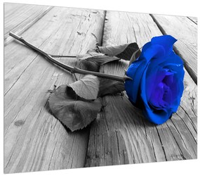 Kék rózsa képe (70x50 cm)