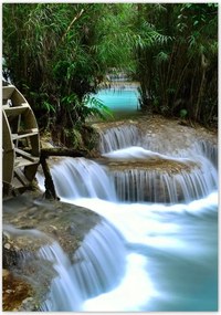 Poszterek 70x100 Fa malom a folyón