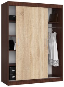 Ruhásszekrény Cosimo  (wenge + szonoma tölgy). Akció -14%. 1069441