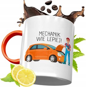 Narancssárga Bögre Szerelőnek Tökéletes Ajándék fényképes nyomtatással