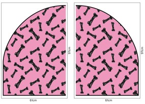 PIPPER. Védő textil falmatrica – Ív – Csontocskák Méret: 120x96cm, Indíték: név nélkül