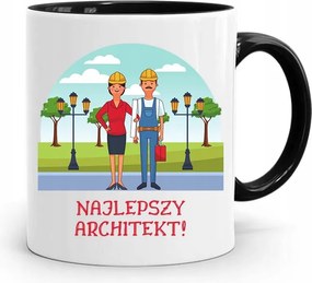 Fekete Bögre Építésznek A Legjobb Építész! fényképes nyomtatással