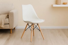 Modern Szék Fa Lábakkal 49 x 53 x 81,5 cm