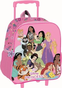 Disney Hercegnők Blossom gurulós ovis 3D hátizsák, táska 32 cm
