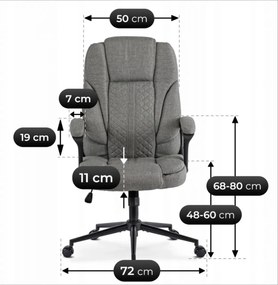 Forgószék szürke színben. PHONIX