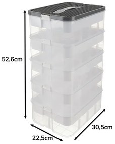 5 szintes doboz építőkockákra - játékrendszerező - Kruzzel