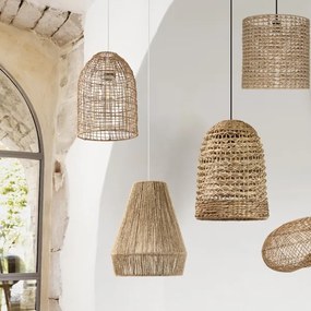 Atmosphera - Csillár zsinóron PALM 1xE27/40W/230V juta