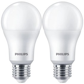 KÉSZLET 2x LED Izzó Philips A67 E27/13W/230V 4000K