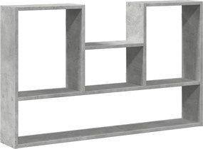 vidaXL betonszürke szerelt fa fali polc 99 x 15 x 60 cm