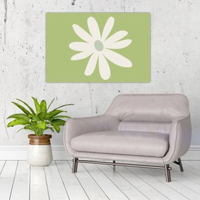 Kép - Hippik, zöld virágok N⁰2 (90x60 cm)