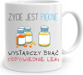 Bögre Ajándék Ápolónőnek Az Élet Gyönyörű, fényképes nyomtatással