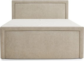 Bézs ágyneműtartós boxspring ágy 180x200 cm Fresco – Maison de Rêve